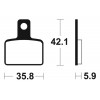 Plaquettes de frein TECNIUM MA395 organique