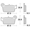 PLAQUETTES DE FREIN BRAKING 890CM44