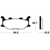 Plaquettes de frein TECNIUM MA191 organique