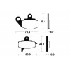 Plaquettes de frein TECNIUM MA102 organique