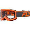 Masque FLY RACING Focus anthracite/orange - écran clair