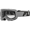 Masque FLY RACING Focus argent/anthracite- écran clair