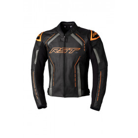 Veste RST S1 CE cuir - noir/gris/vert fluo taille XXL