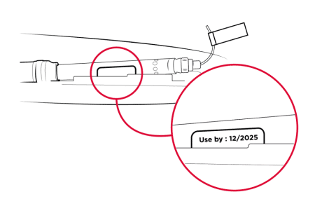 Date expiration cartouche inflator