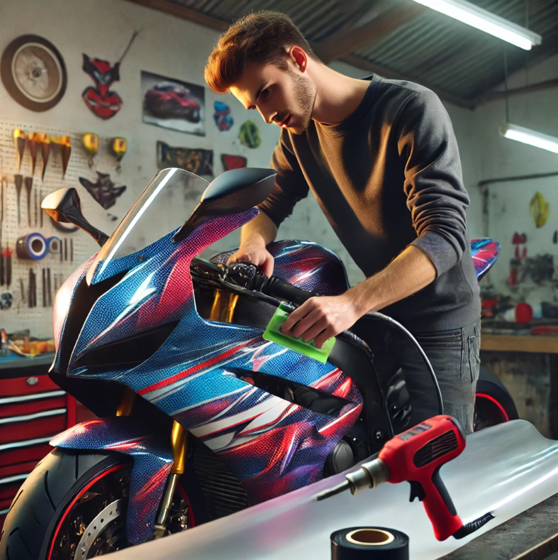 Atelier covering moto